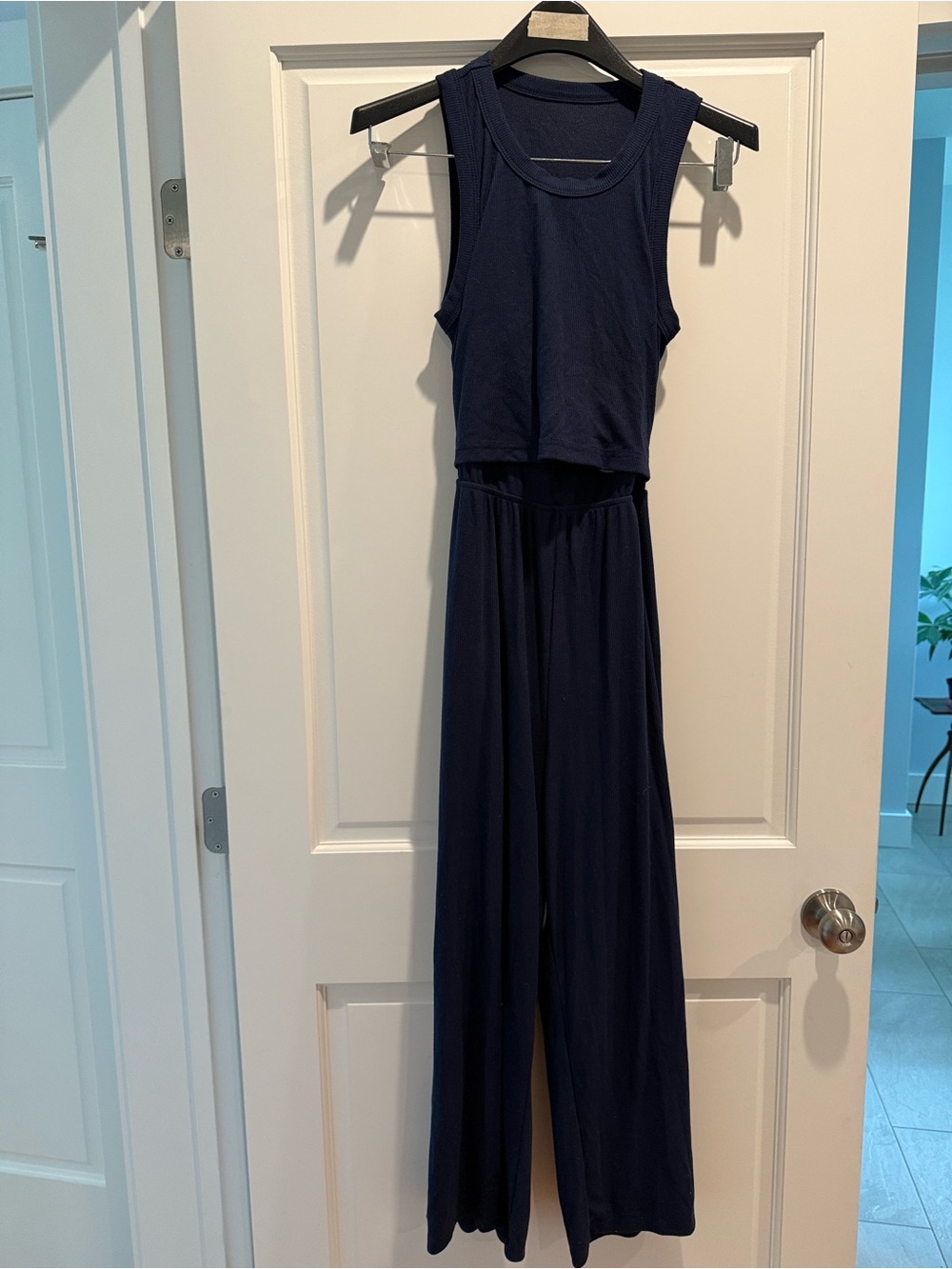 Latched Mama Nursing Jumpsuit in Navy